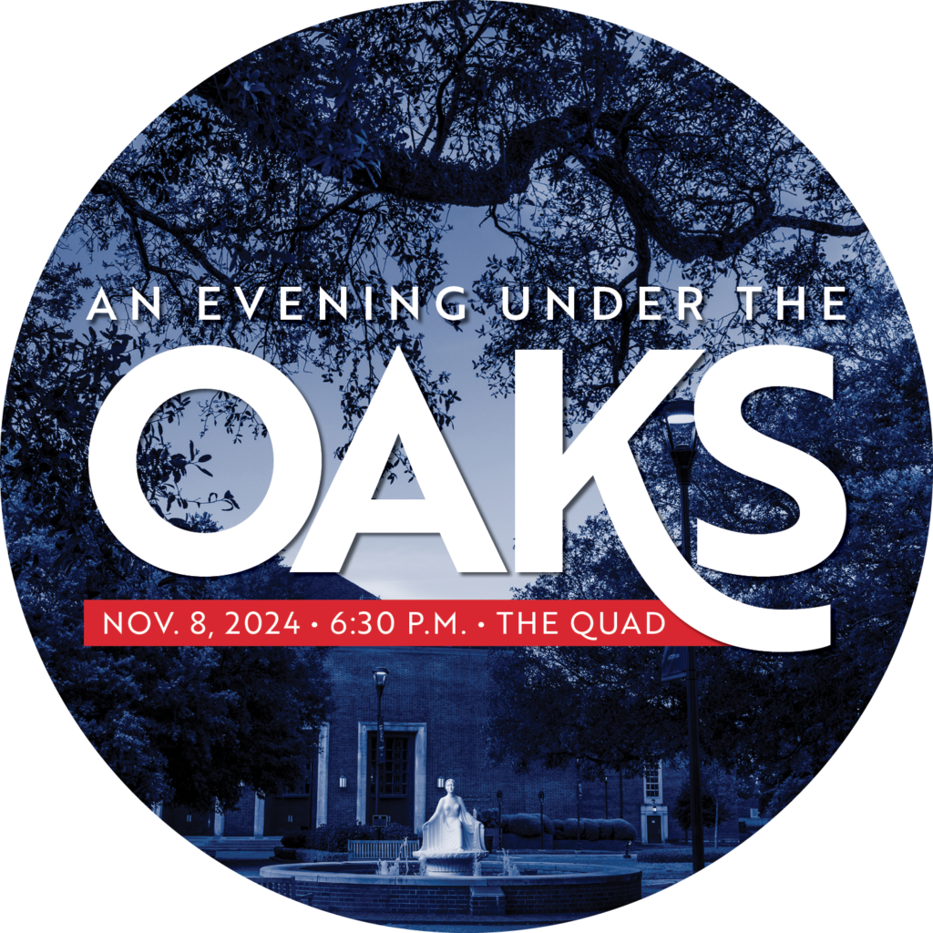 An Evening Under the Oaks dinner mark