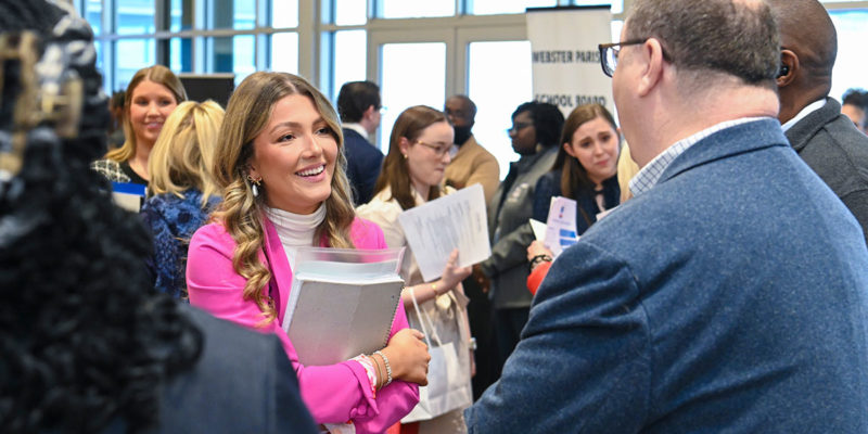 Savanna Brickner attends the annual CRRC mid-year recruitment event.