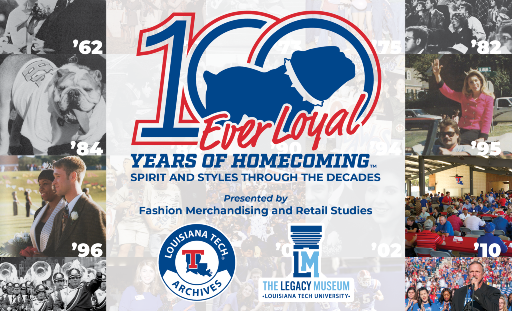 100 Years of Homecoming mark on top of photo collage