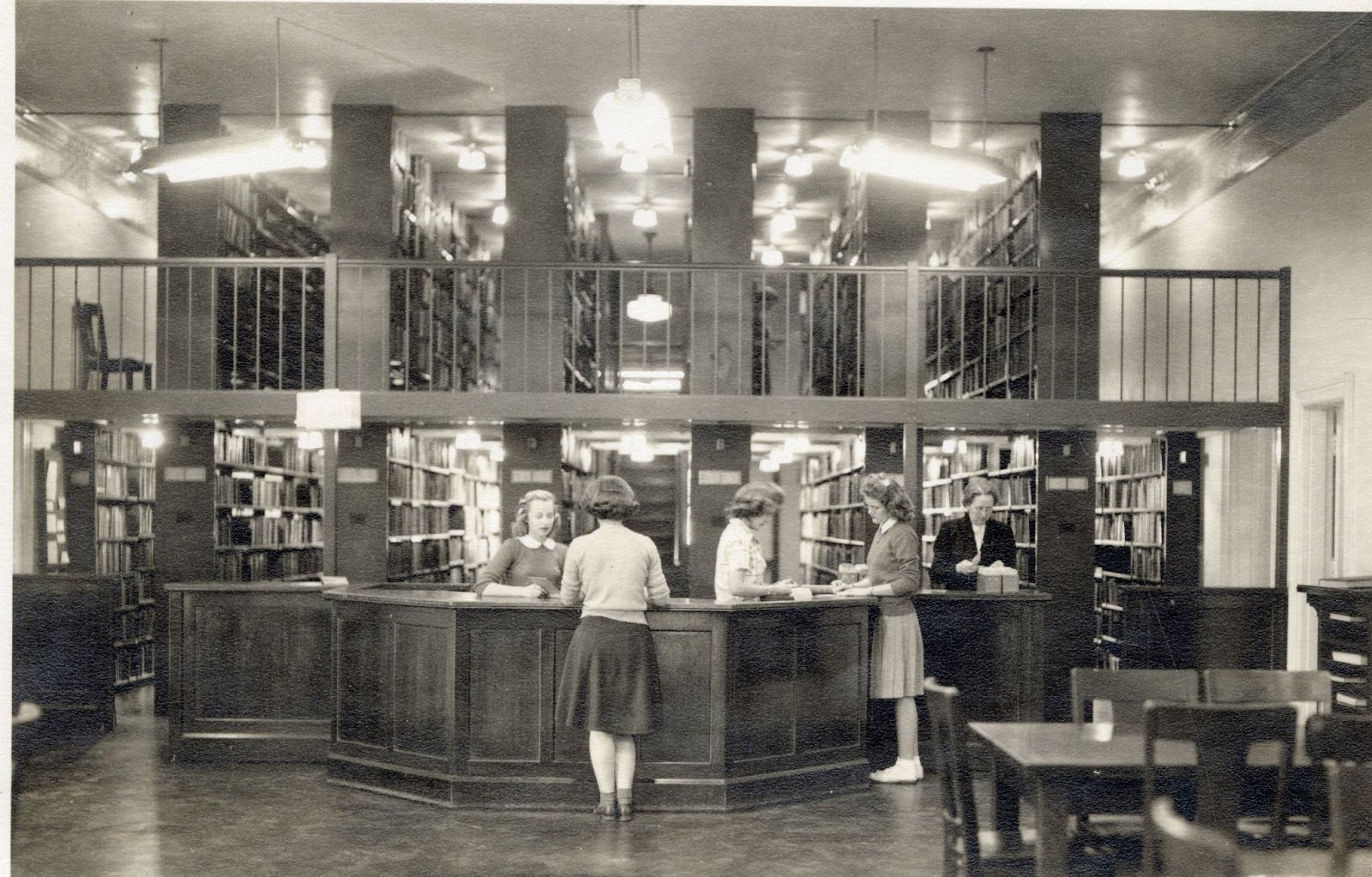 Prescott Library circulation desk