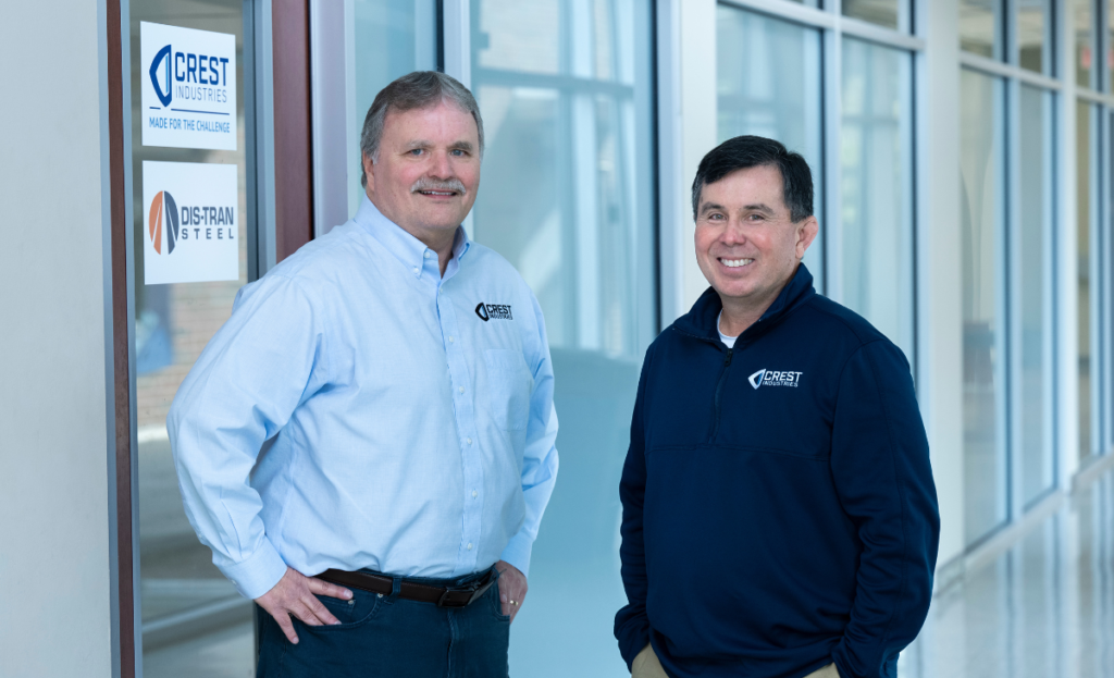 From left to right, James Evans, chief information and systems officer and Paul Bordelon, chief financial officer at Crest Industries 