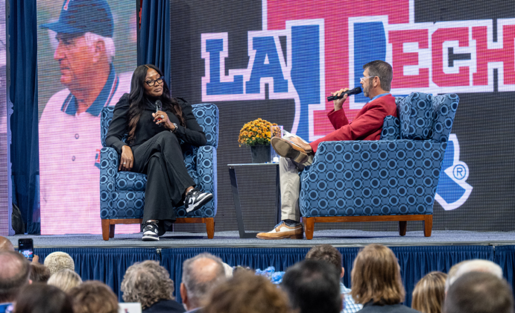Malcolm Butler interviews Hall of Fame inductee Cheryl Ford. 